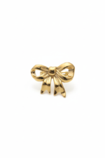 Beautiful Gold Ribbon Bow Ring