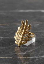 Artisan Monstera Leaf Ring - Image 2