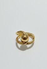 Elegant Sphere and Twist Ring - Image 2