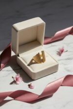 Elegant Pavilion Ribbed Ring