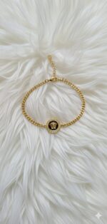 Medusa Gold-Tone Curb Bracelet - Image 3