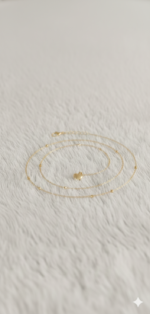 Gold Plated Heart Station Neclace - Image 3