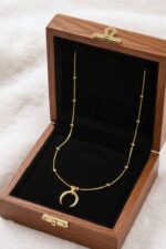 Waterproof celestial Horn Moon Pendant - Image 2