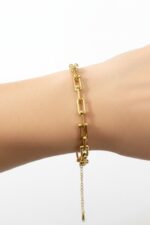 Elegant Ball &Link trendy stainless steel Bracelet - Image 2