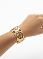 Sunburst Bloom Sculptural Cuff - Image 2