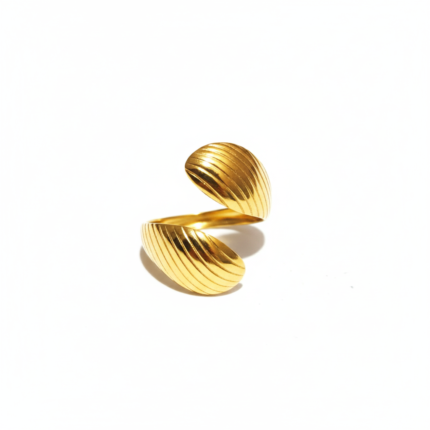 Ribbed Spiral wrap Ring