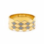 Gold plated Geomatric Diamond Handcuff