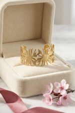 Sunburst Bloom Sculptural Cuff