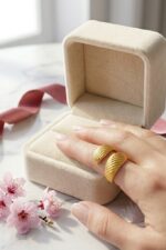 Ribbed Spiral wrap Ring - Image 2