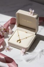 Waterproof celestial Horn Moon Pendant