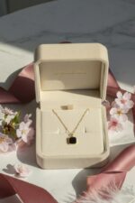 Gold and Oxcy Satellite Neclace