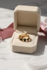 Trendy Luxary Clover Band Ring