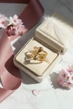 Elegant Triple-Band Teardrop Ring