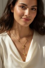 Multi-Heart Drop Pendant with Textured Finish - Image 2