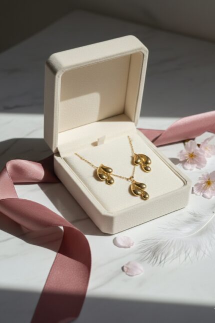 Elegant Petal Droplet Necklace