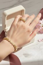 Daisy Flower Bangle and Ring Set — - Image 2