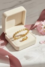 Daisy Flower Bangle and Ring Set —