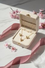 The "Eternal V" Geometric Necklace Set