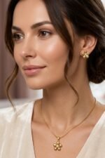 Dainty Blossom Pendant Necklace - Image 2