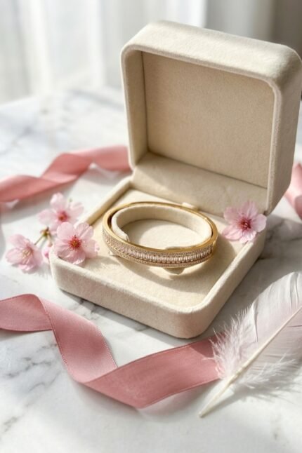 Aurelia Baguette & Pavé Crystal Bangle