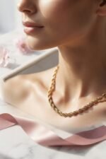 Elegant Gold-Plated Twisted Rope Chain - Image 2